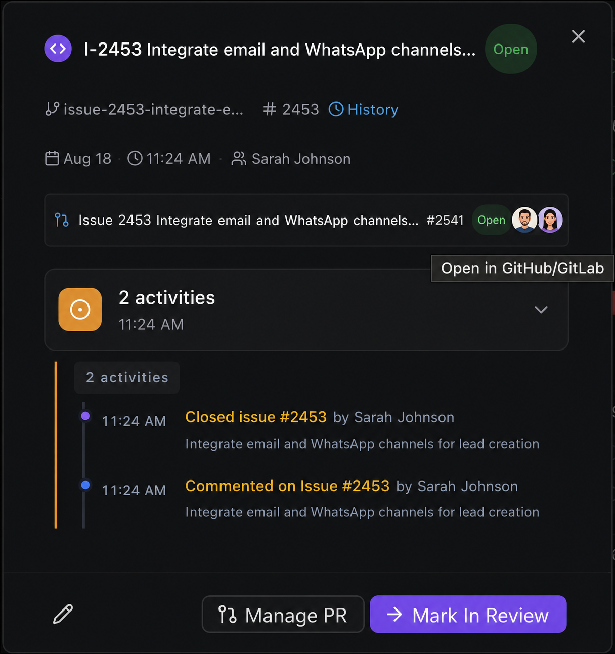 Workspace git workflow